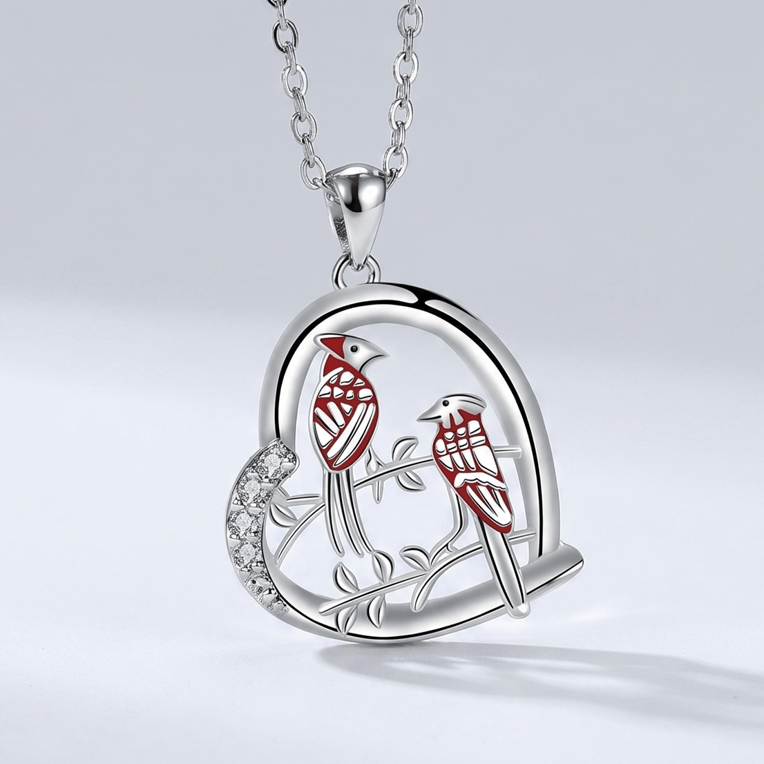 Twin Birds Necklace