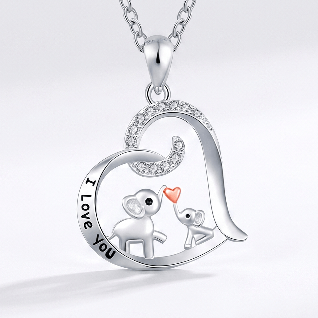 Loving Mama Elephant Necklace