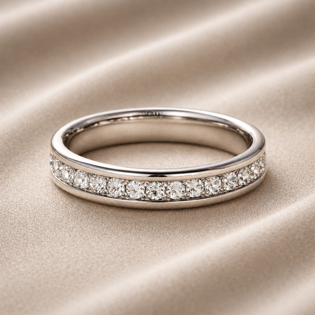 White Gold Ring with Brilliant Zirconia