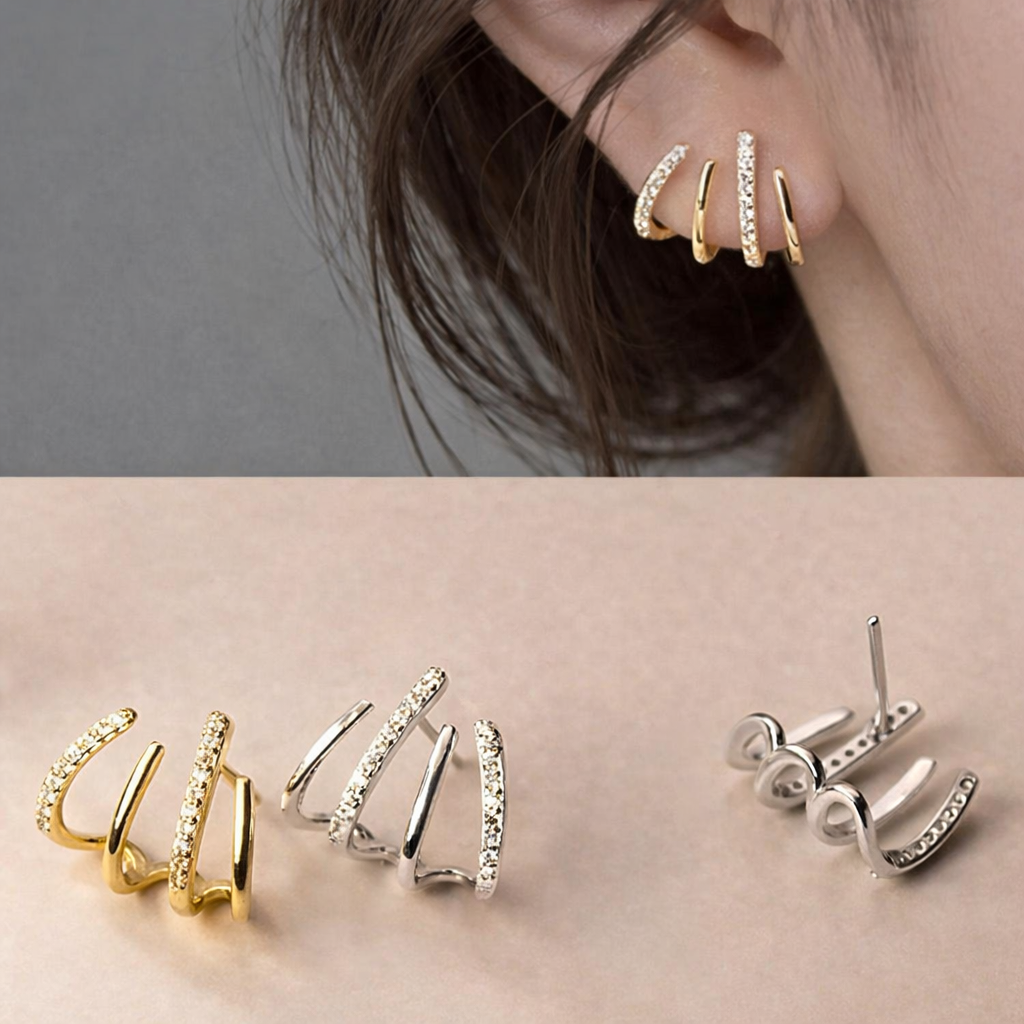 Spiral Ear Cuff Earrings