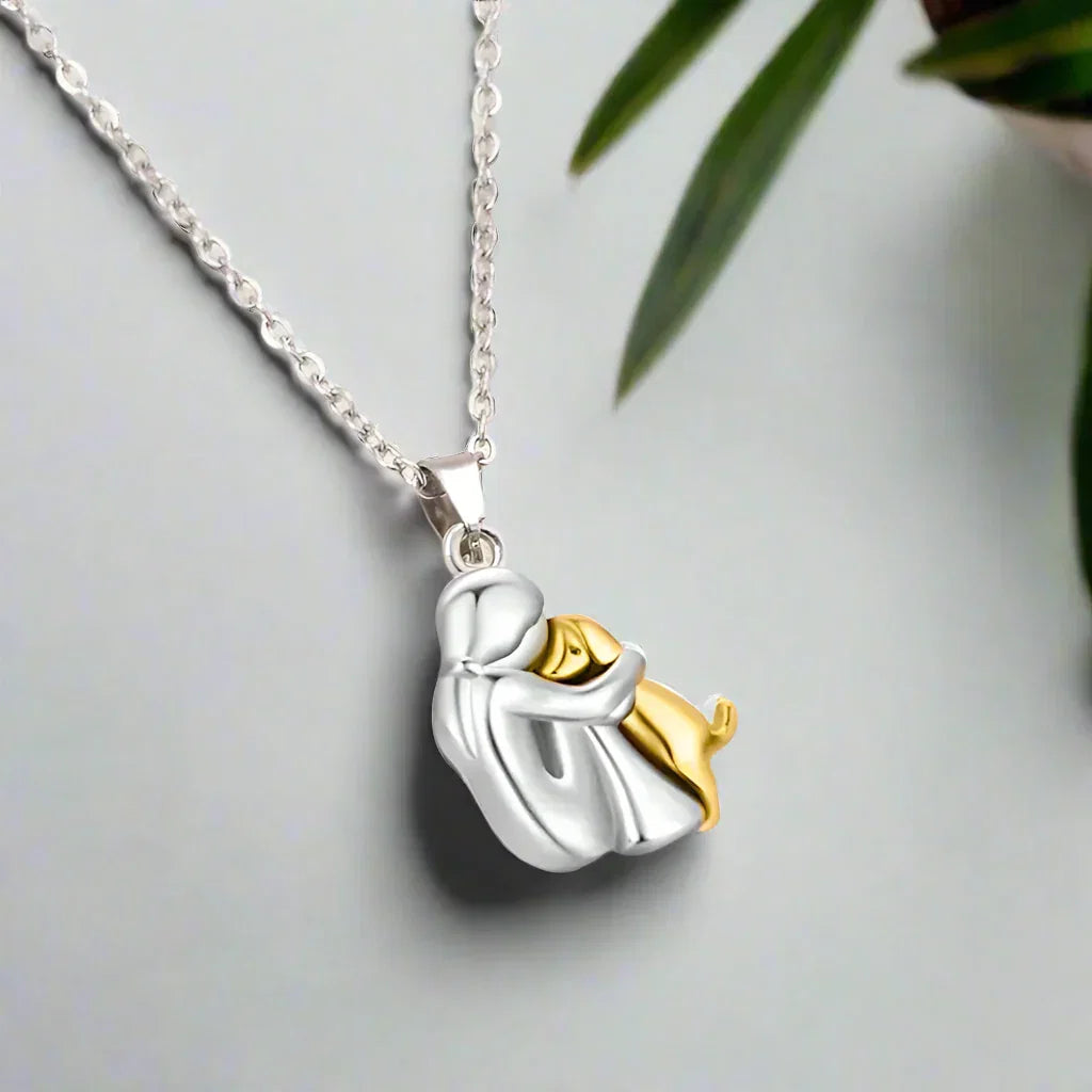 Hug Pendant Necklace - Meaningful Memorial Gift