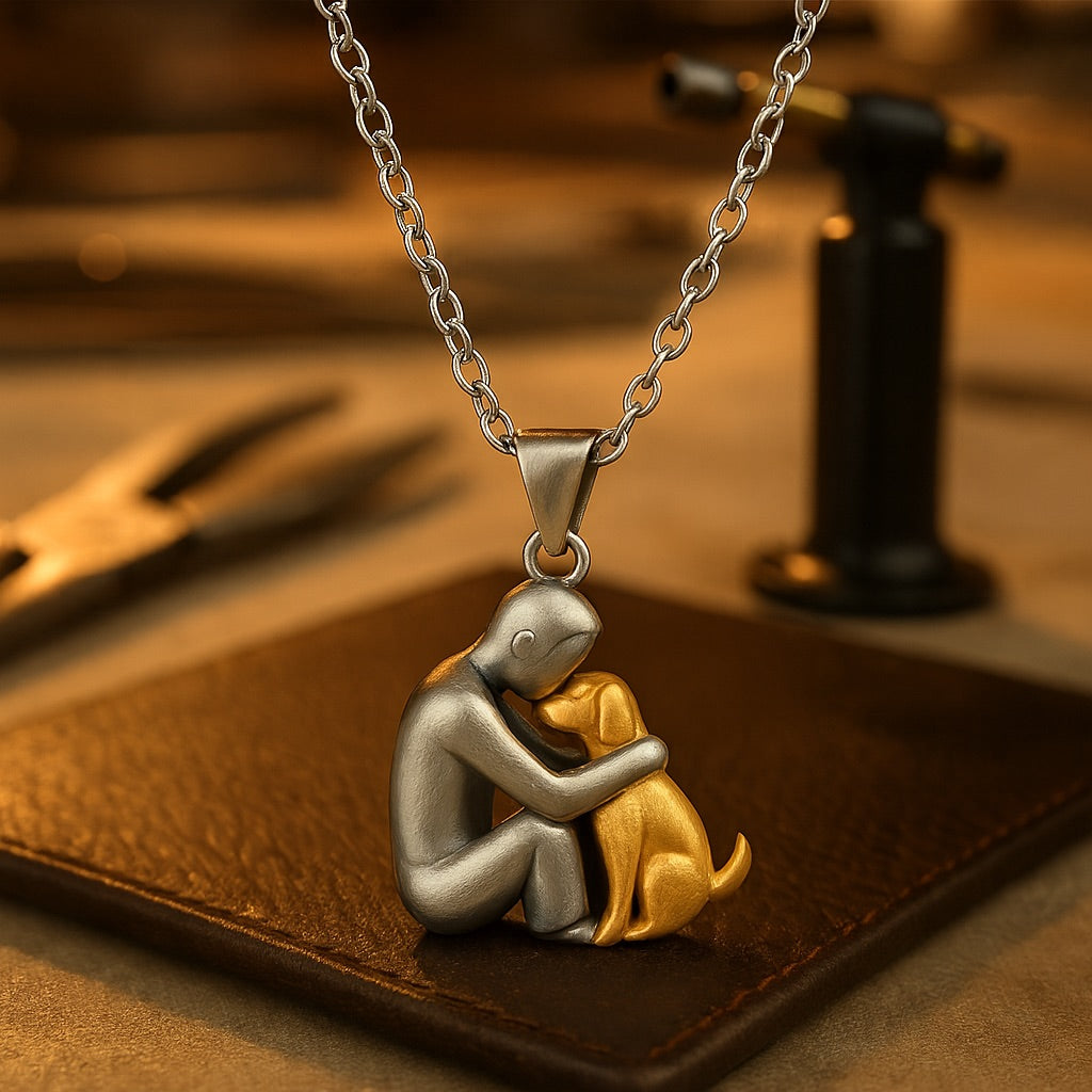 Hug Pendant Necklace - Meaningful Memorial Gift