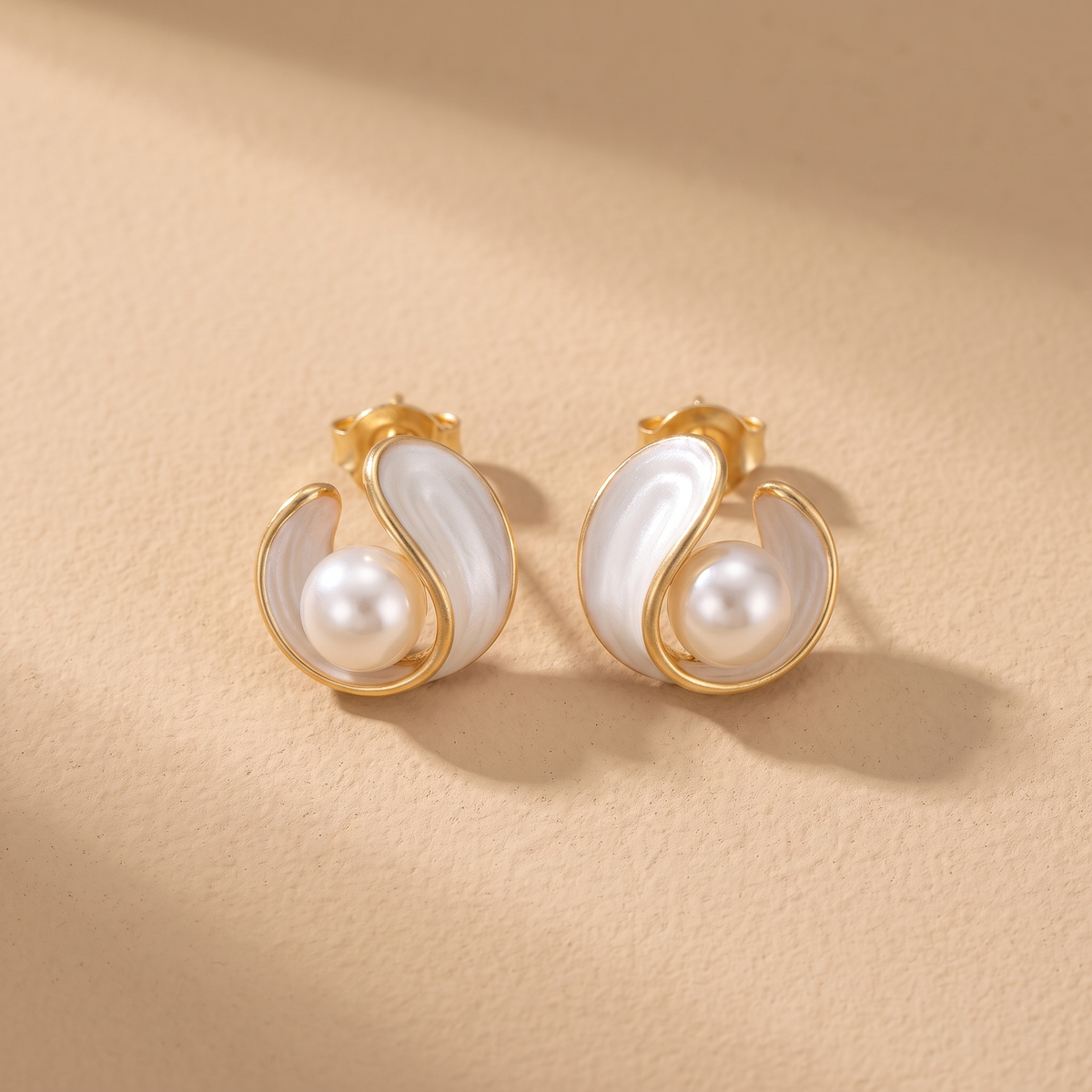 Elegant White Opal Earrings
