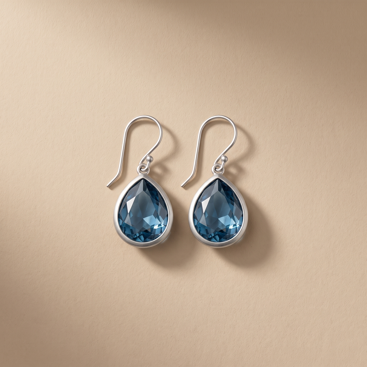 Retro Blue Crystal Drops