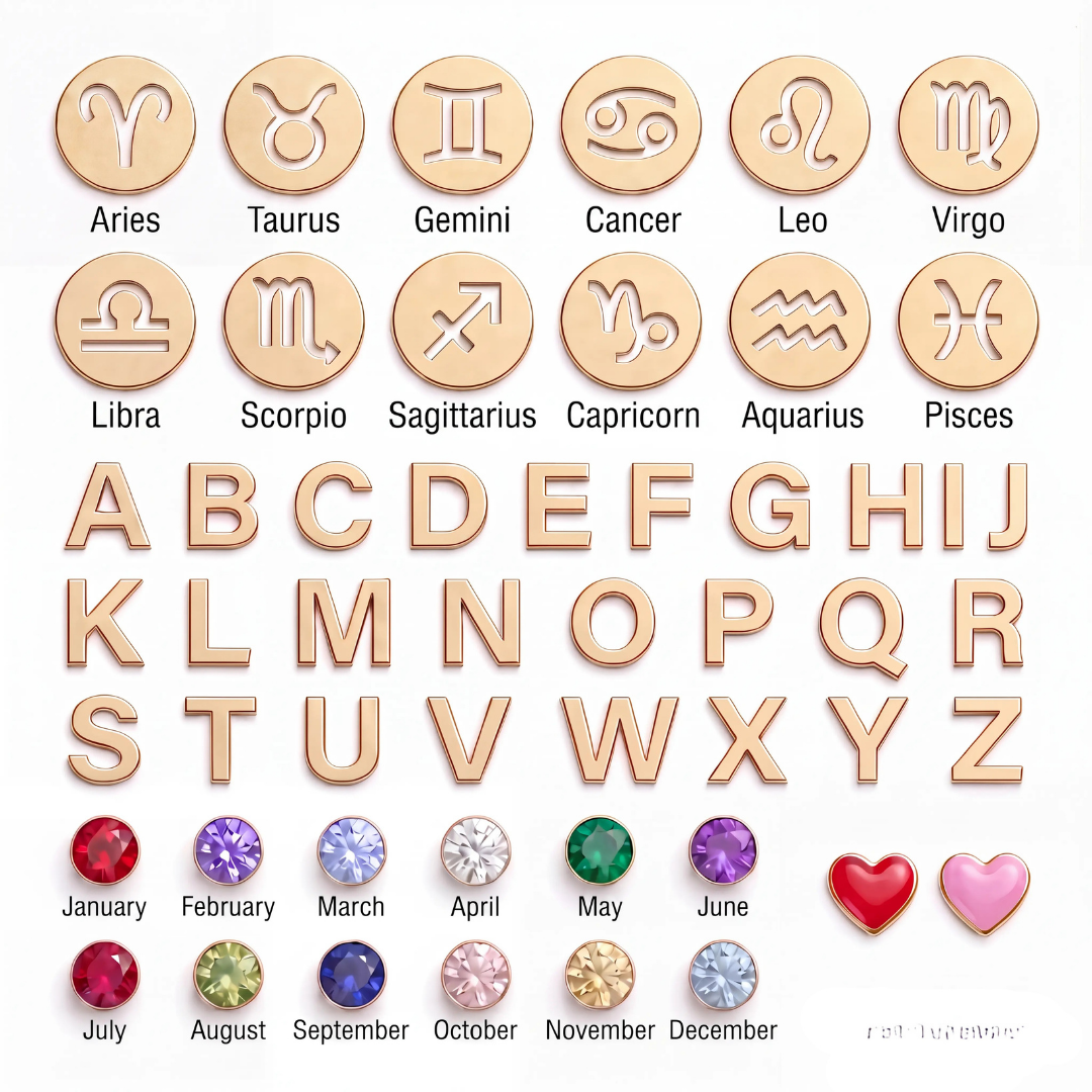 PERSONALIZED HEART CHARM NECKLACE