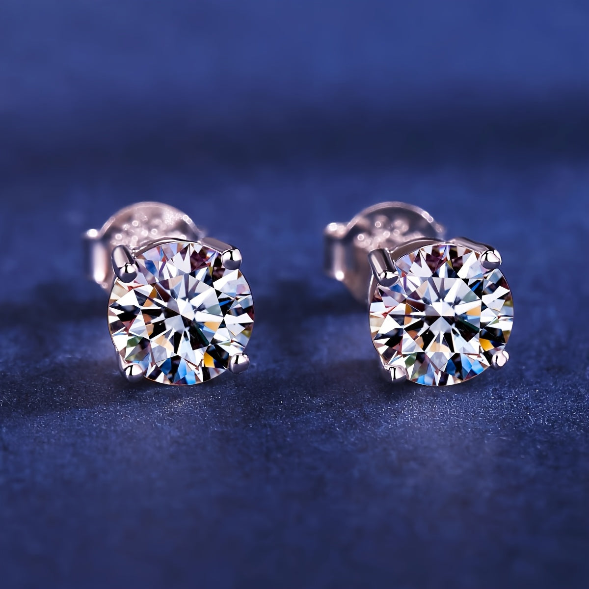 White Gold Earrings with Cubic Zirconia