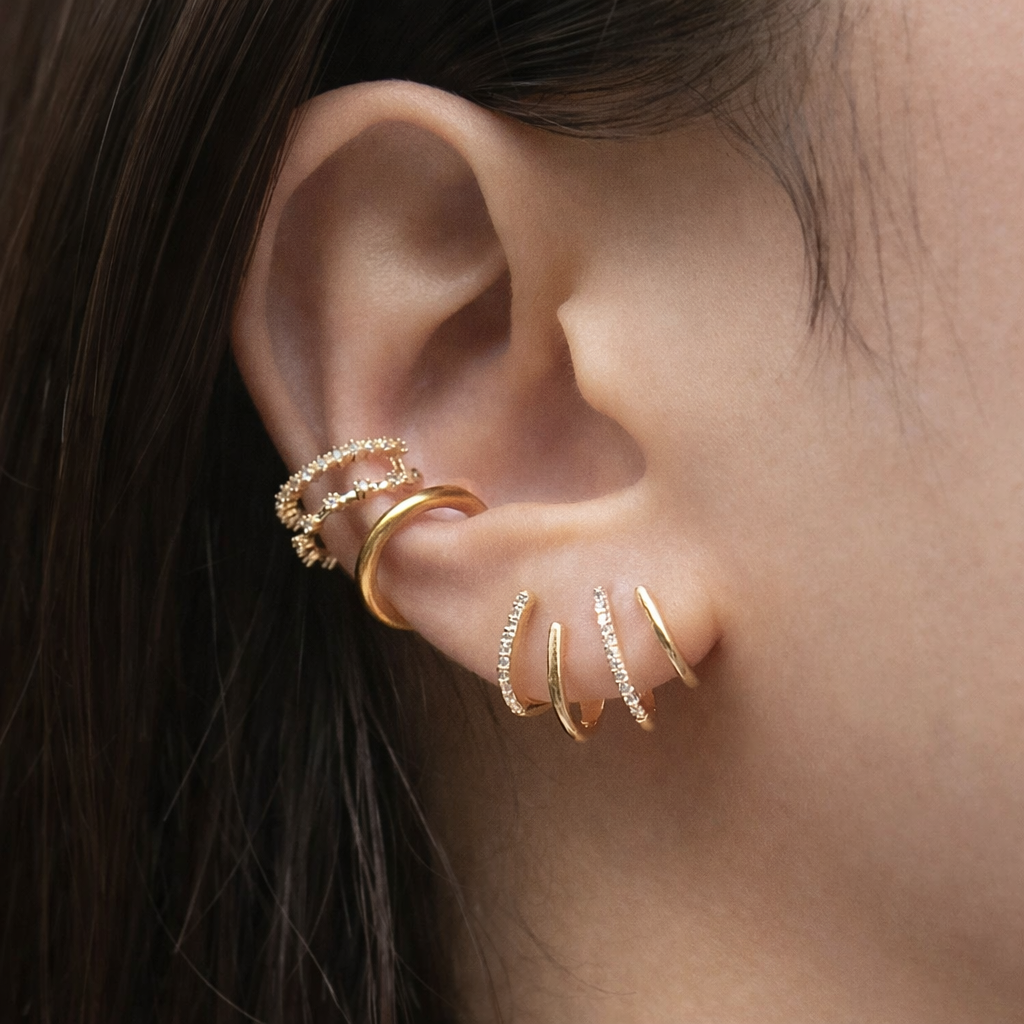 Spiral Ear Cuff Earrings