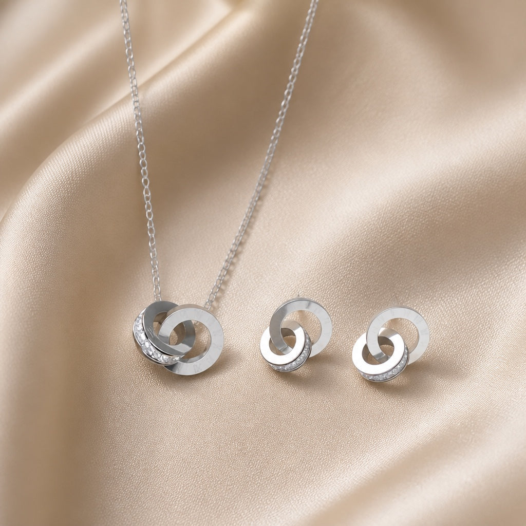 White gold infinity ring