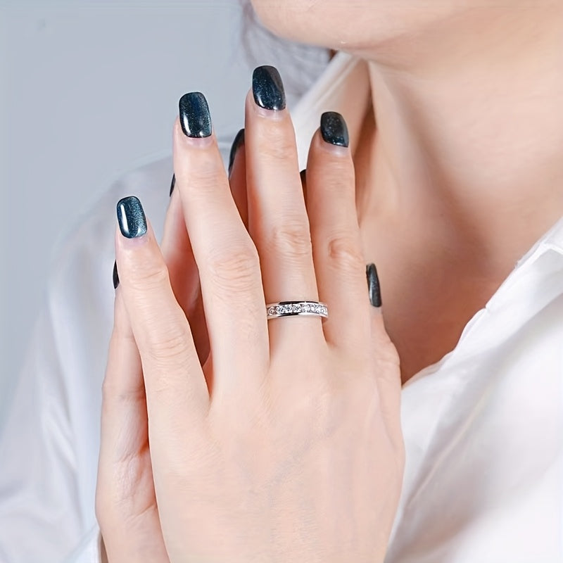 White Gold Ring with Brilliant Zirconia