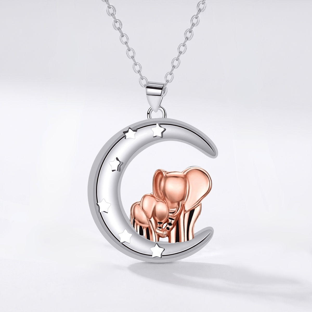 Starlit Elephant Love Pendant