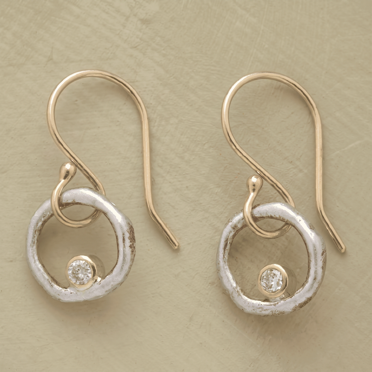 Retro Gold and Silver Earrings