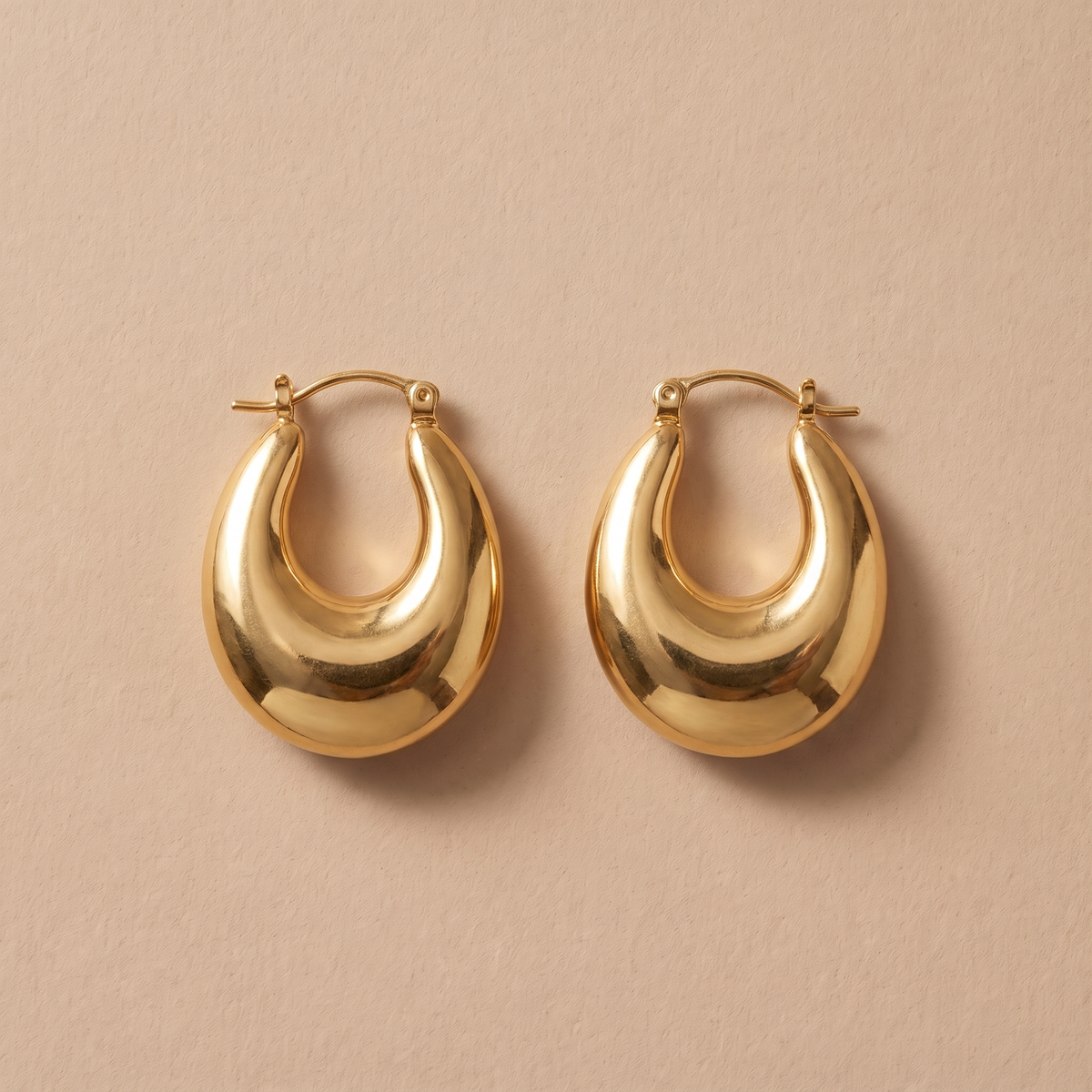 Vintage Golden Basket Earrings
